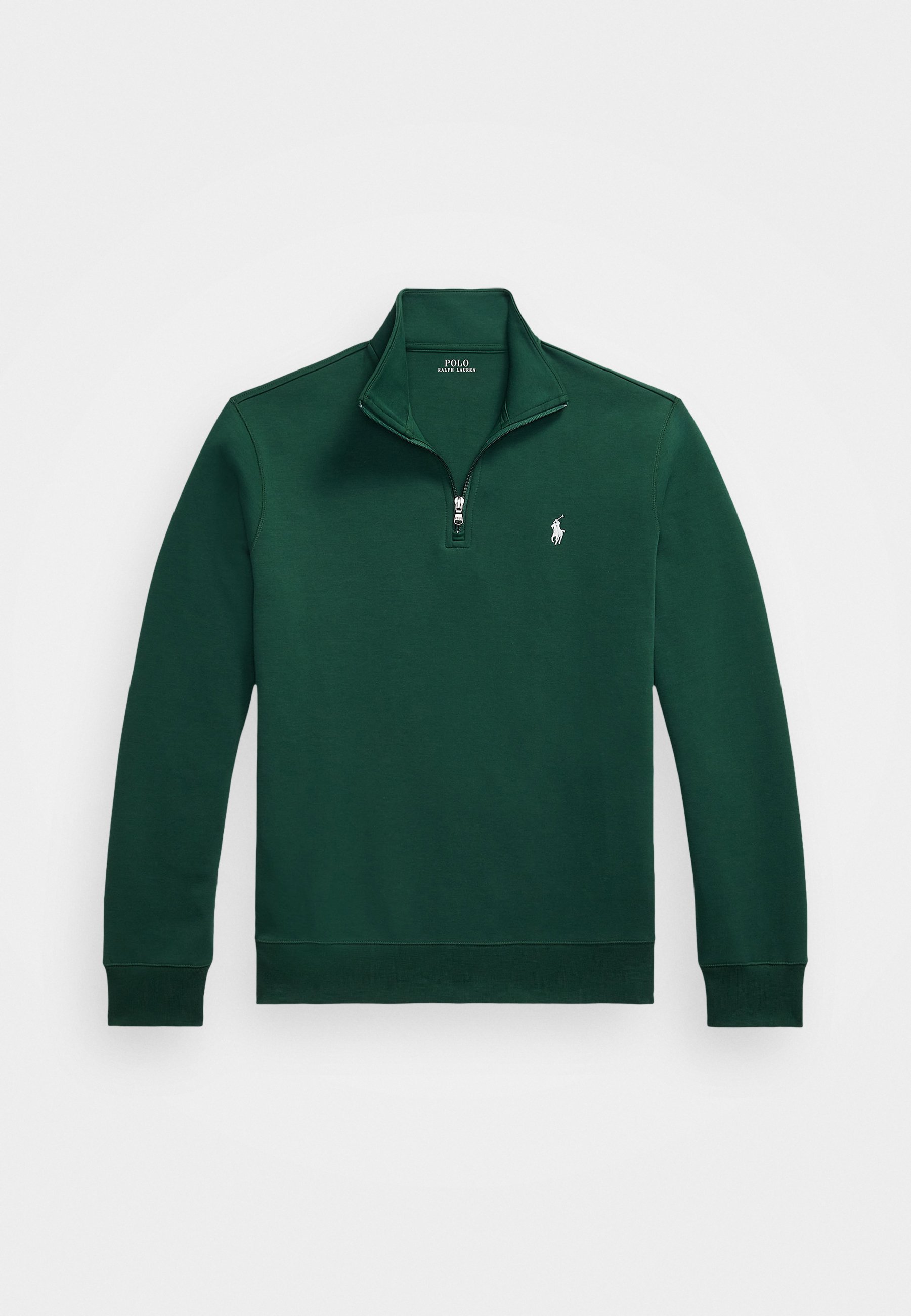 Polo Ralph Lauren DUBBELGEBREIDE PULLOVER MET KWARTRITS - Sweatshirt - vintage dennenhout