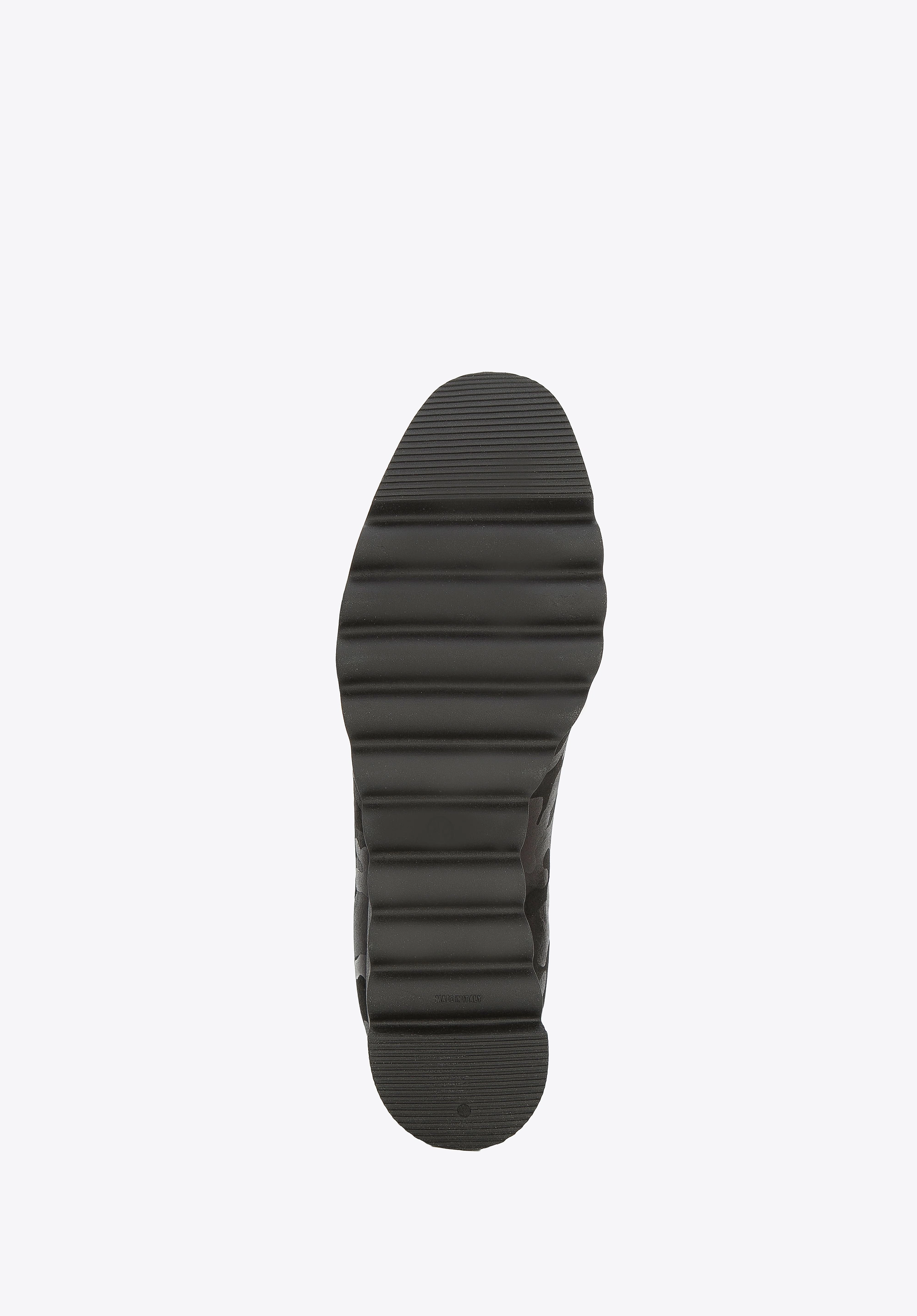 Damskie sneakersy metaliczne na platformie czarne