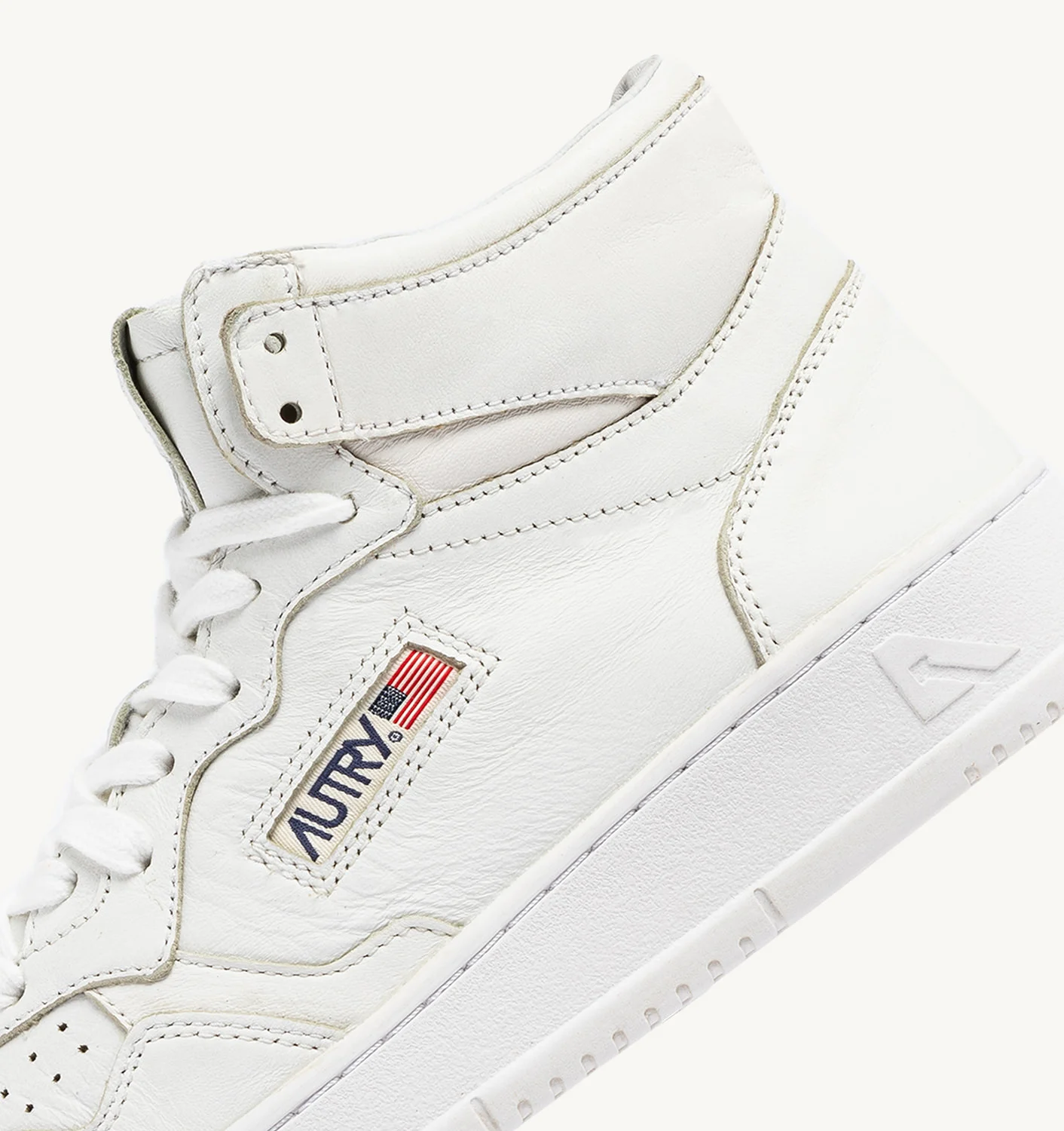 TENIȘI MEDALIST MID DIN PIELE NAPPA CULOARE STONE WASHED