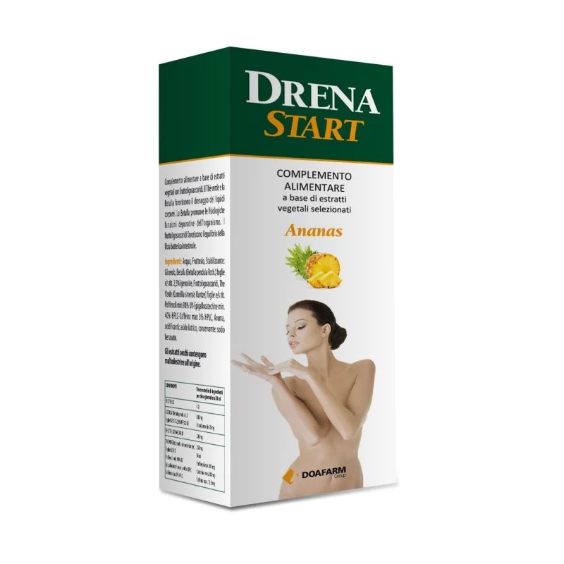 Suplemento para drenagem DOAFARM Drena Start Abacaxi 250 ml