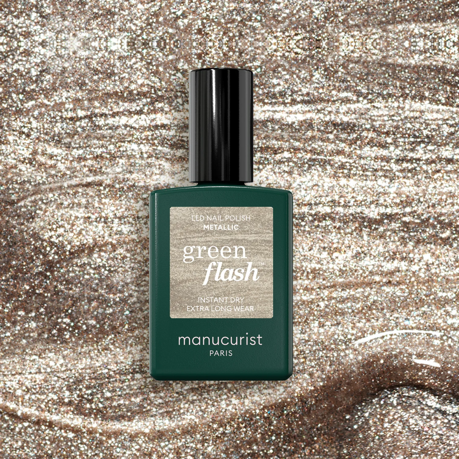 Semi-permanent LED Green Flash™ - 15 ml Metallic