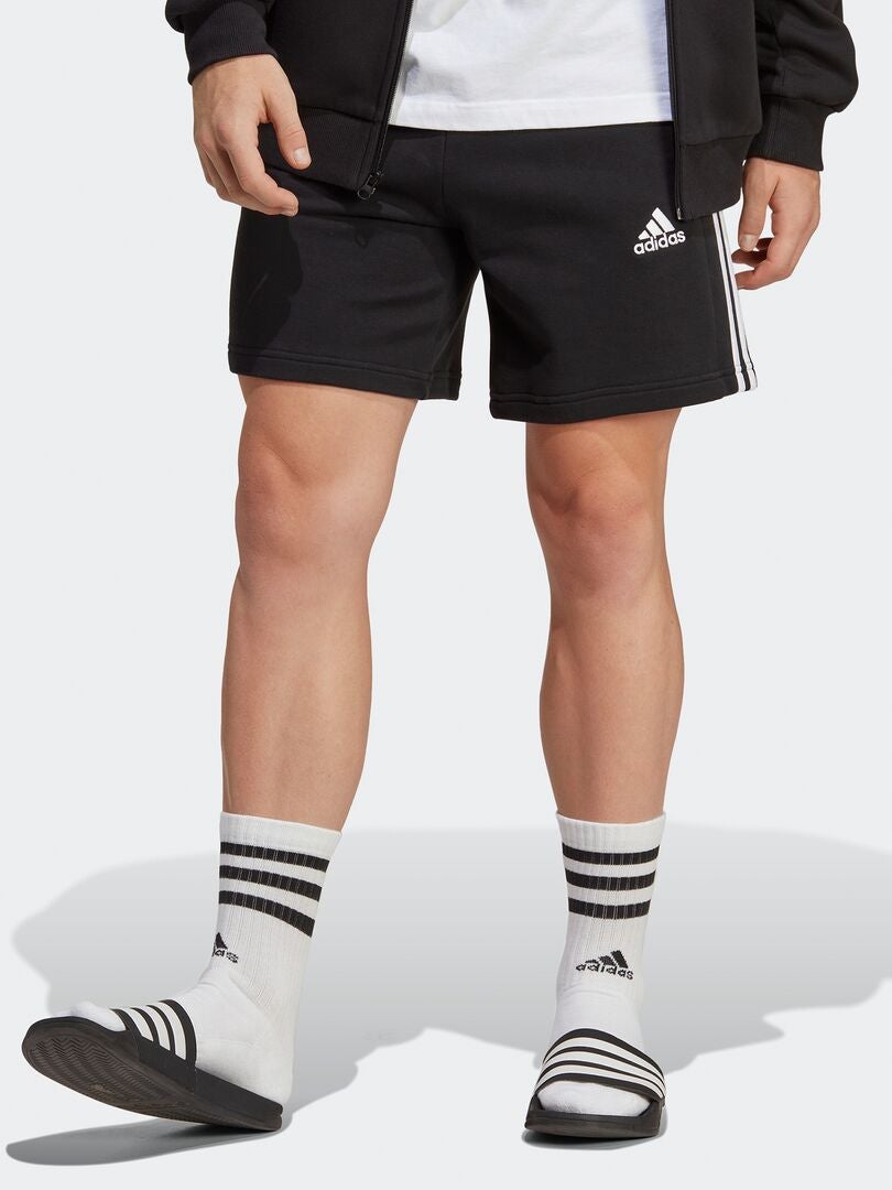 Pantalones cortos Adidas con rayas laterales - Negro