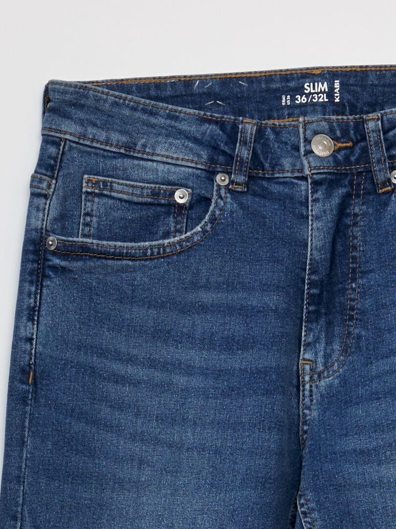 Calça jeans slim - tamanho 32 - azul