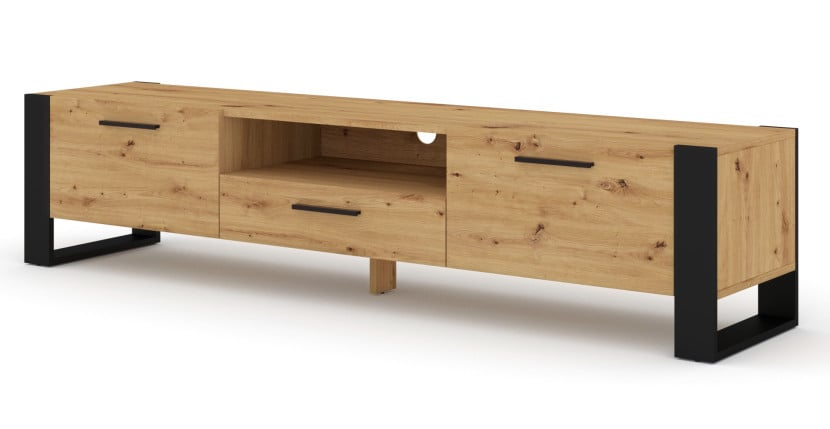 Szafka RTV komoda NUKA 200 cm dąb artisan stojąca