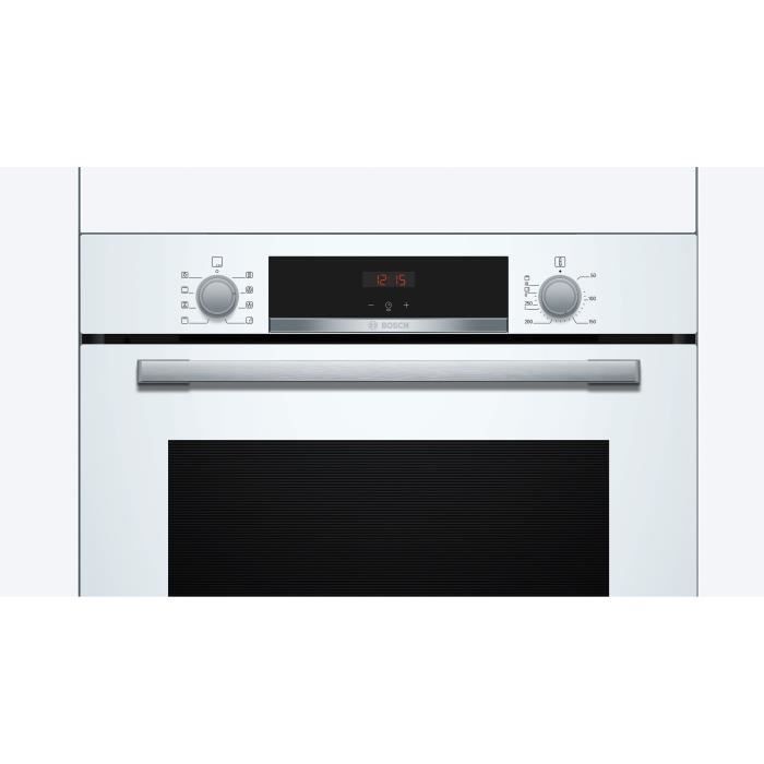 Ecoclean built-in oven - BOSCH SER4 - HBA553BV3F - White - 71 L - Energy class A+ - 59.5 x 59.4 x 54.8 cm
