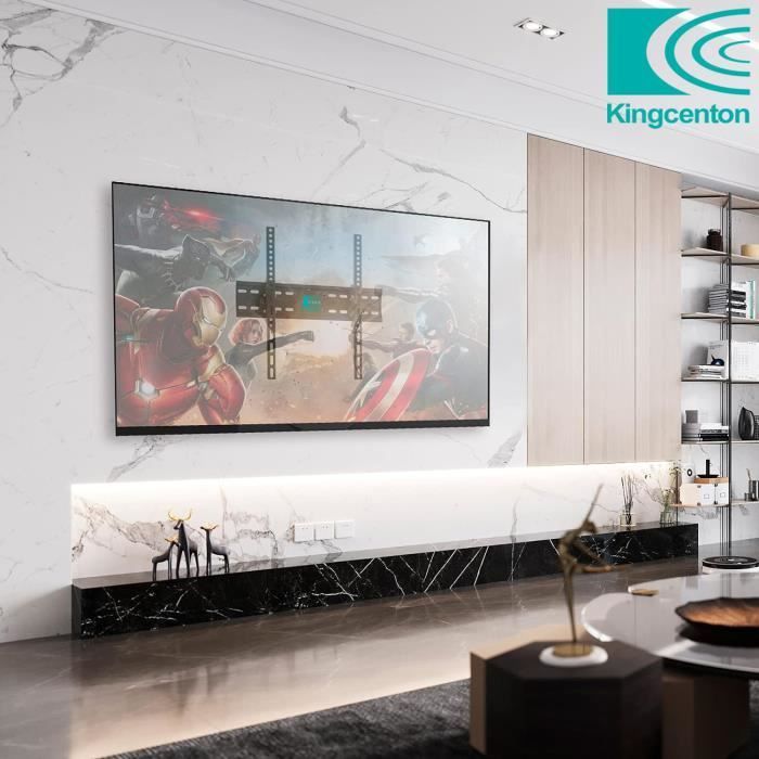 KINGCENTON - Suporte de Parede Universal para TV - Preto - C53 - Tela de 40 a 80 polegadas - Inclinável - Suporta até 75 kg - VESA 600x400 mm