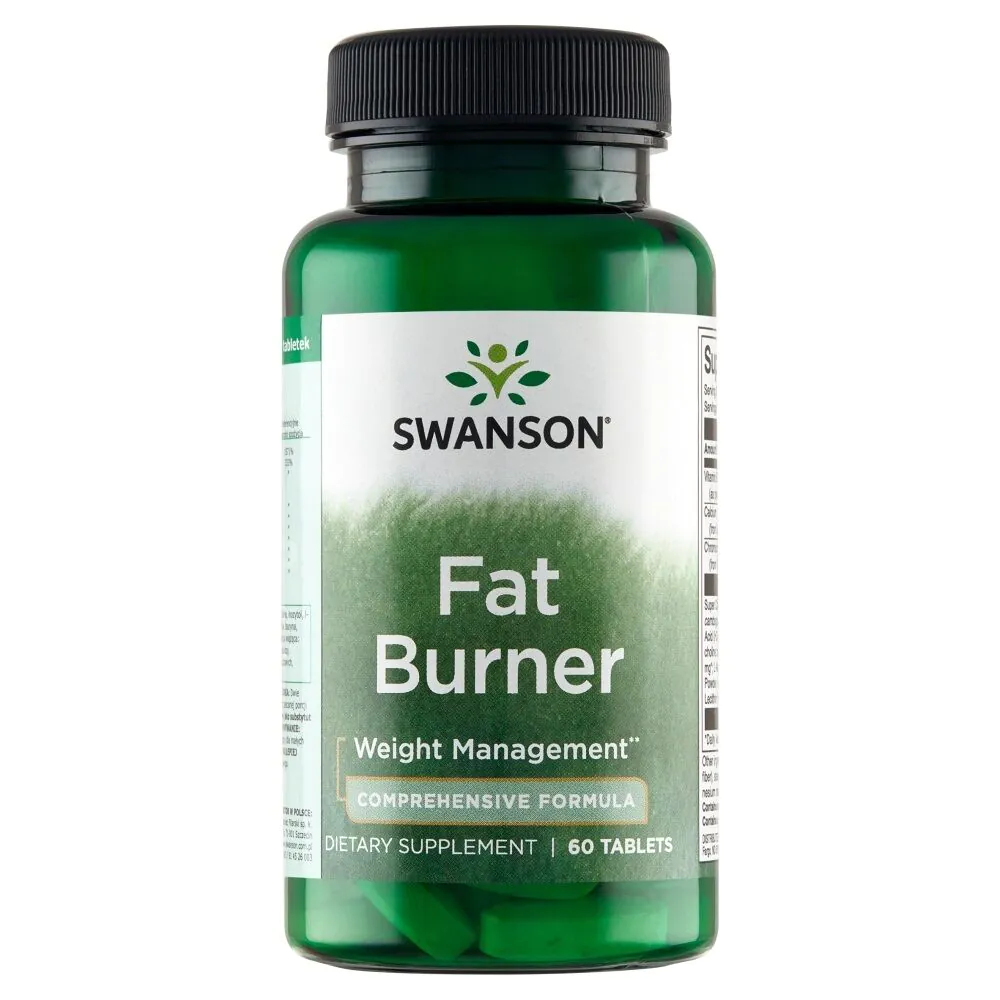 Swanson Fat Burner Preparat wspomagający redukcję wagi Tabletki