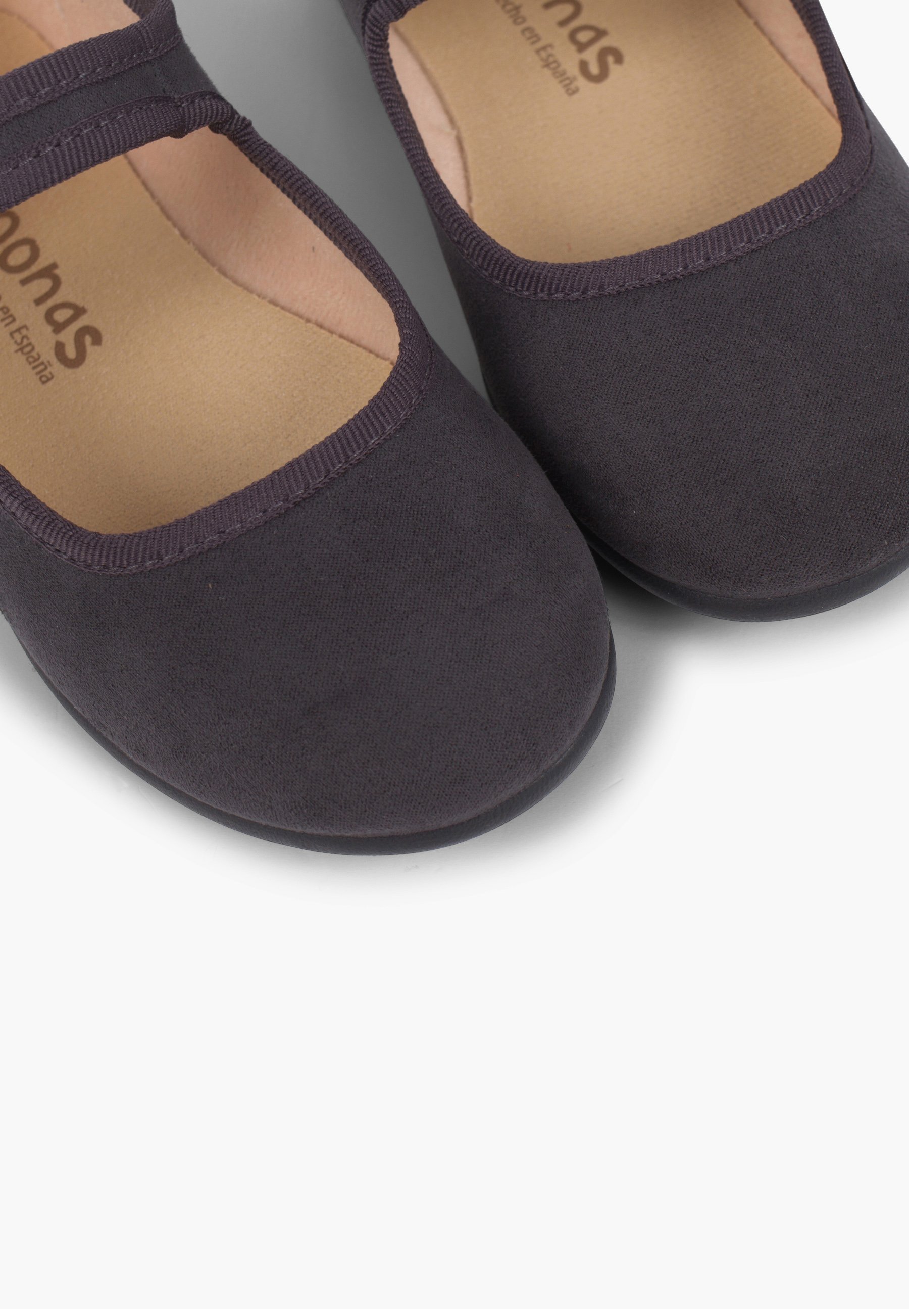 Pantofi Pisamonas pentru bebelusi - gris oscuro
