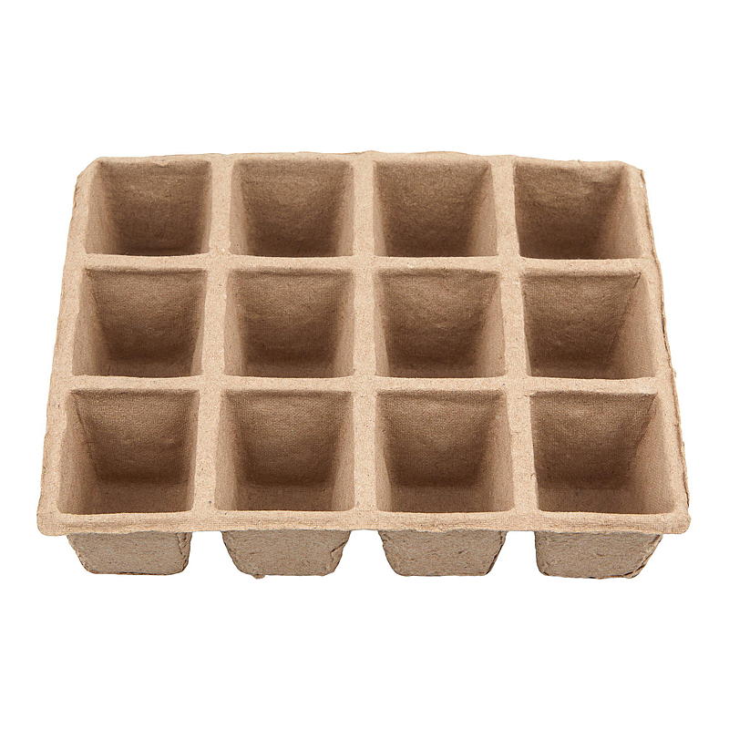 Blossom Fiber Pot 4-pak bakke med 12 potter