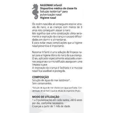 Nasomar izotonický roztok pro nosní hygienu u dětí 125 ml 125 ml