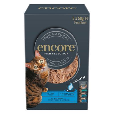 Encore Katzenfutterbeutel in Brühe 10 x 50 g