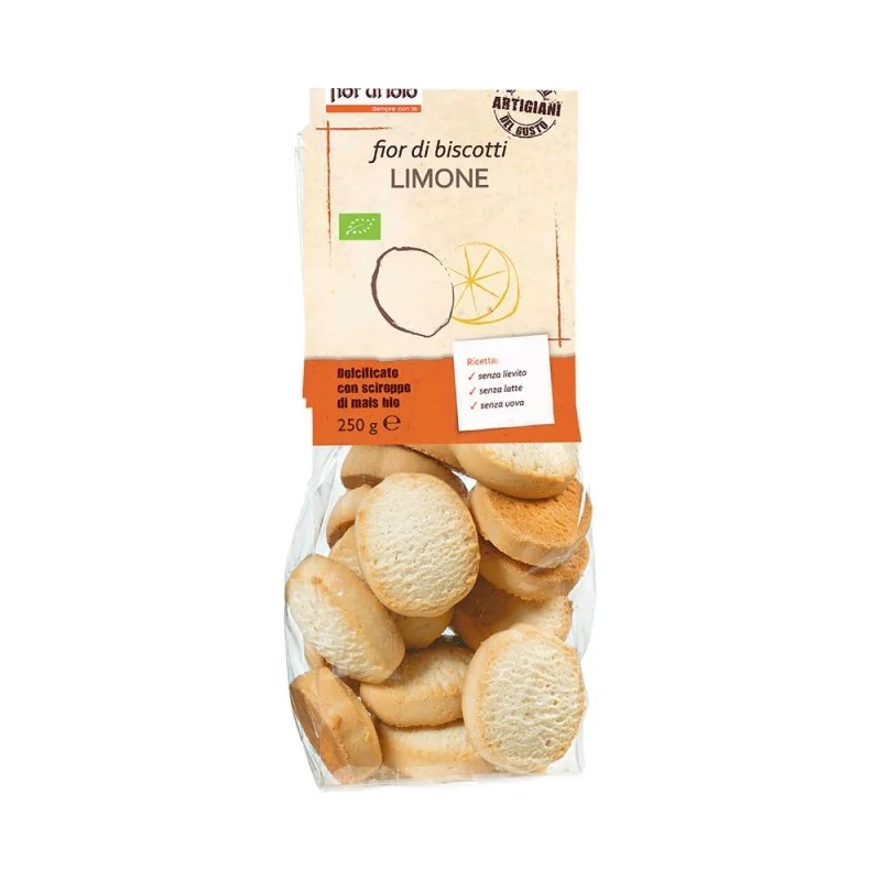 LOTUSBLOEM Biologische citroenkoekjes met lotusbloem 250 g