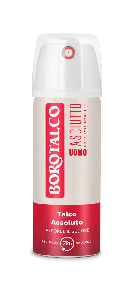 BOROTALCO Déodorant Homme Borotalco Spray Mignon Ambre 50 ml, 72 h