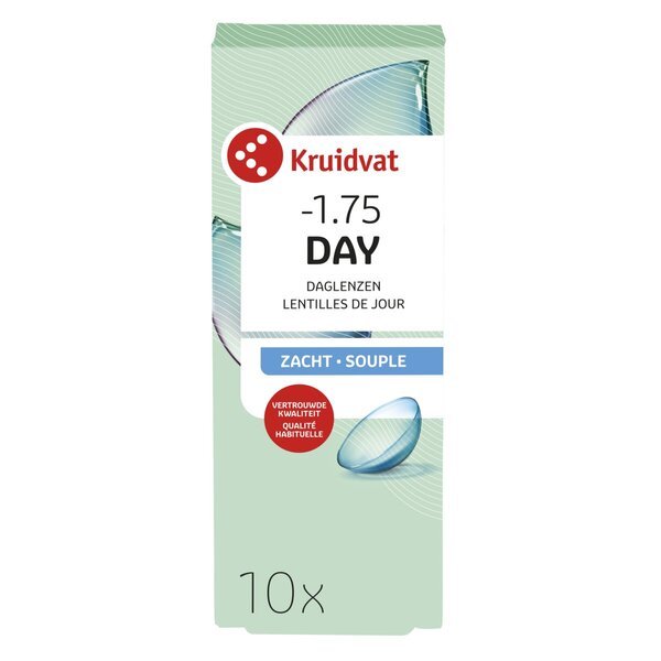 Kruidvat Opticare -1.75 mīkstās dienas lēcas<br>Medicīnas ierīce - 10 gab.