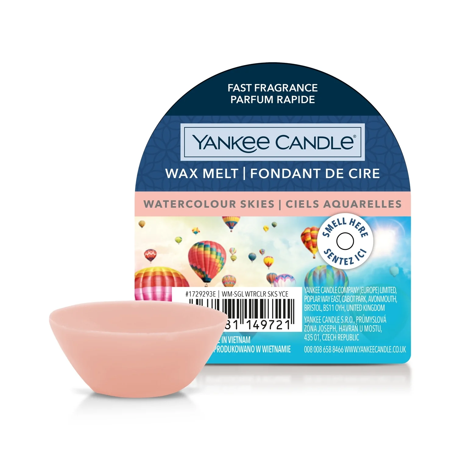 Wax Melts Watercolour Skies - Candela Profumata