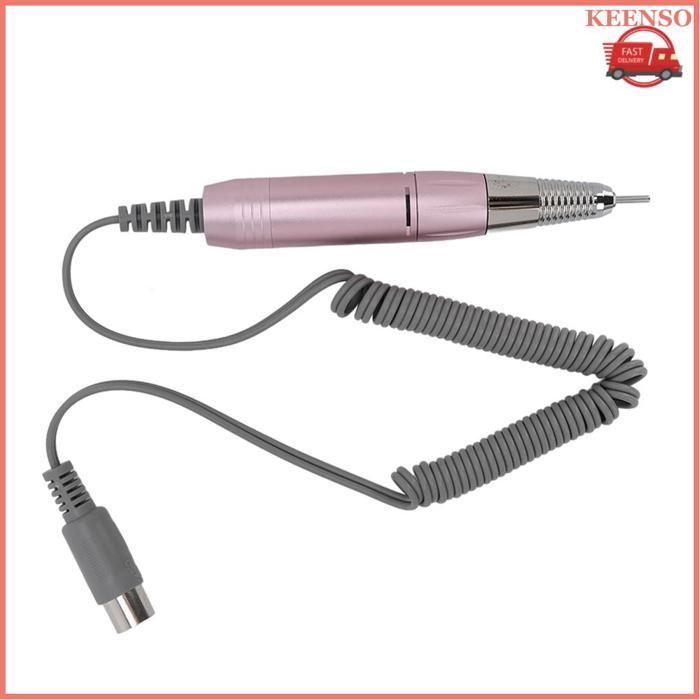 Mango para máquina perforadora de uñas KEENSO, rosa, ajustable de 0 a 3000 rpm, de metal, eléctrico, para manicura.