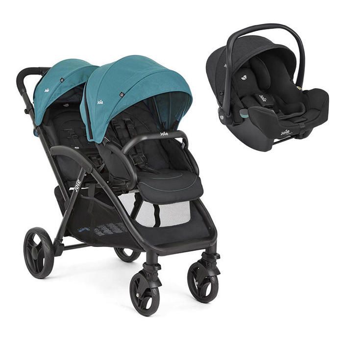 JOY - Cochecito doble Joie Evalite Capri I-snug 2 color pizarra