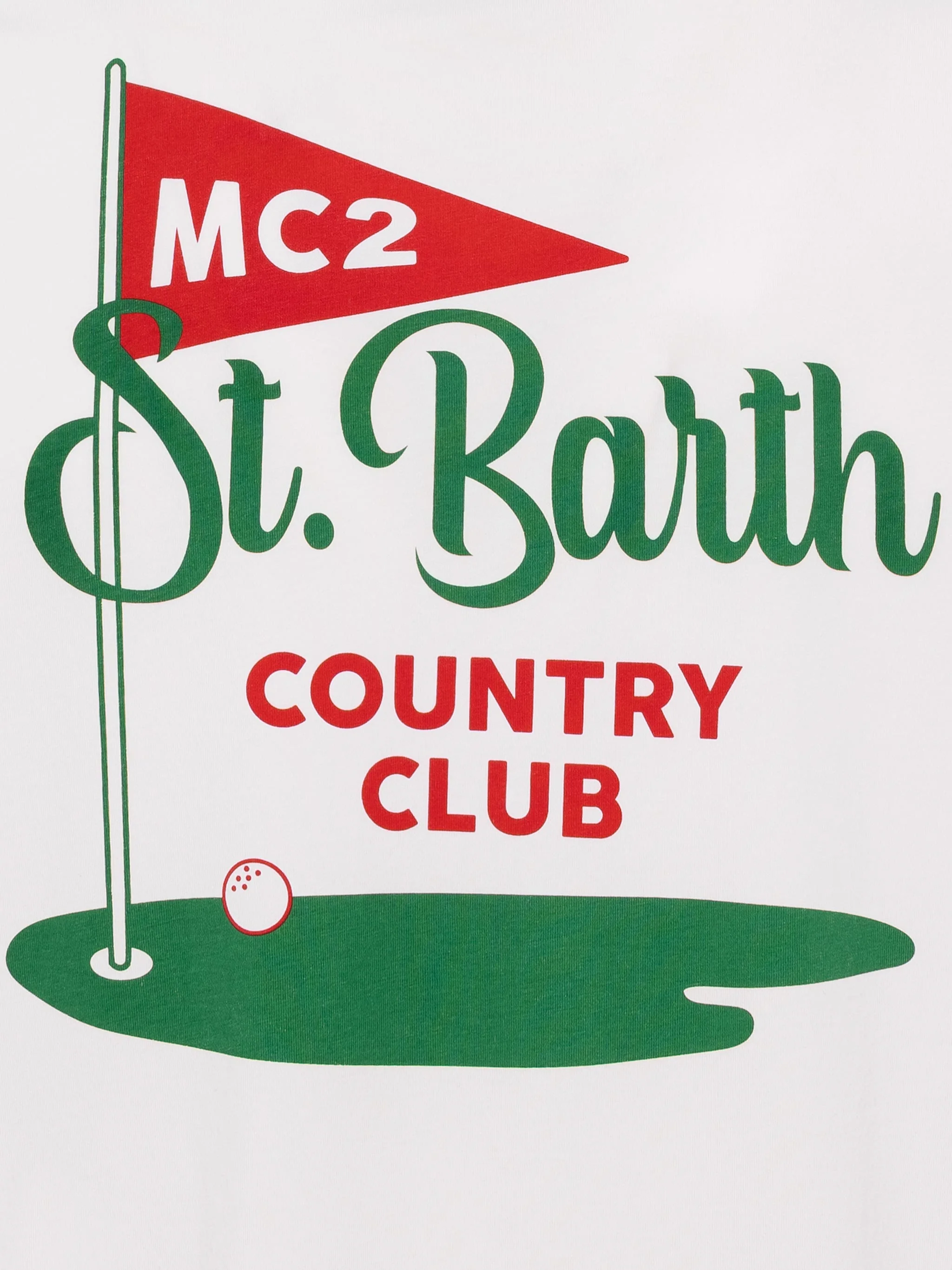 T-shirt Man in cotone con stampa St. Barth Country Club
