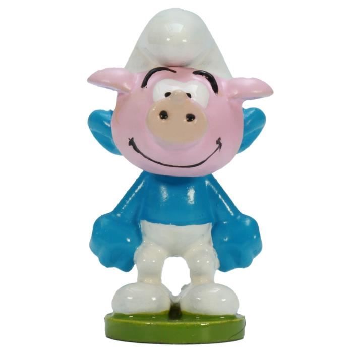 Figurine de collection - Pixi - 6490 - Petit cochon Schtroumpf - Métal - Édition limitée