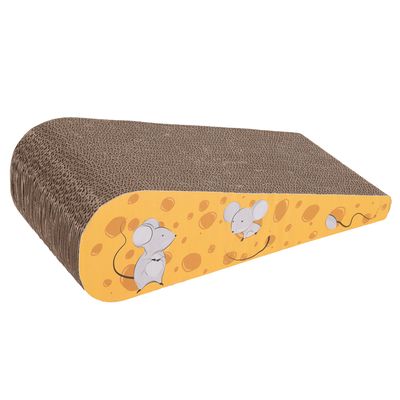 Lustiger Käse-Rubbelblock aus Pappe