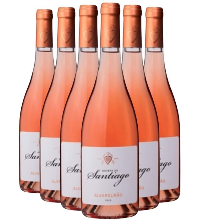 Quinta de Santiago Alvarelhão 2023 - Vinho Verde - Rosé Wine from Portugal (6x75cl)