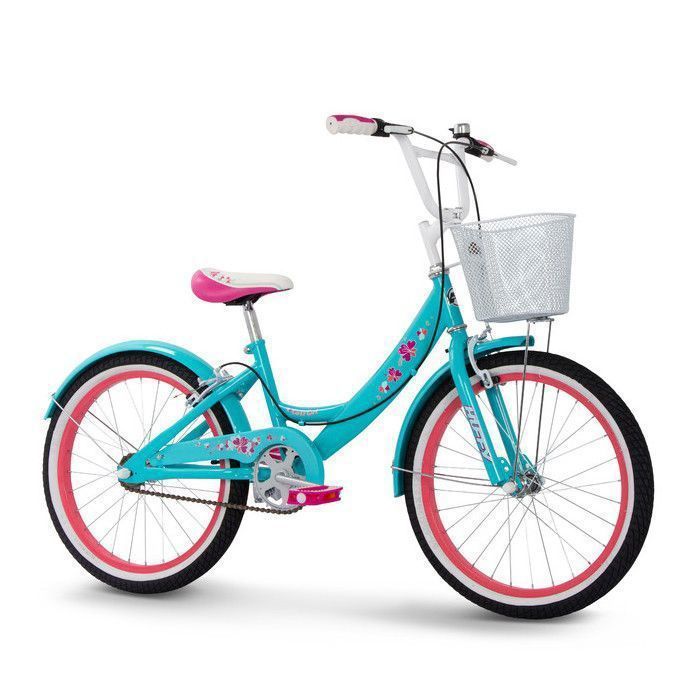 Kinderfiets – Meisjesachtig – 50 cm wielen – Leeftijd 6 tot 11 jaar – Klassieke stijl – Blauw – HUFFY product