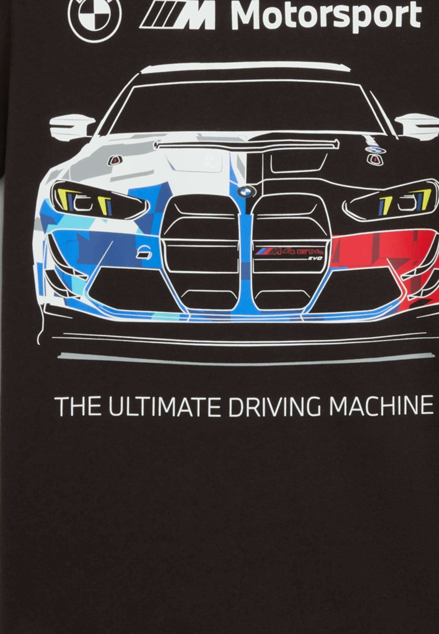 Puma BMW MMS CAR GRAPHIC TEE - Printitud T-särk - puma black