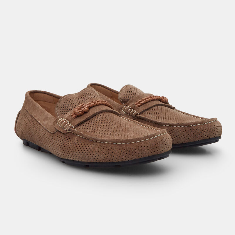 BATA Mokasyny zamszowe męskie