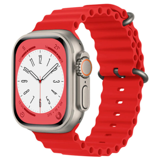 Silikona siksniņa, kas saderīga ar Apple Watch 42/44/45/49 mm Smartek Smtk-ocean