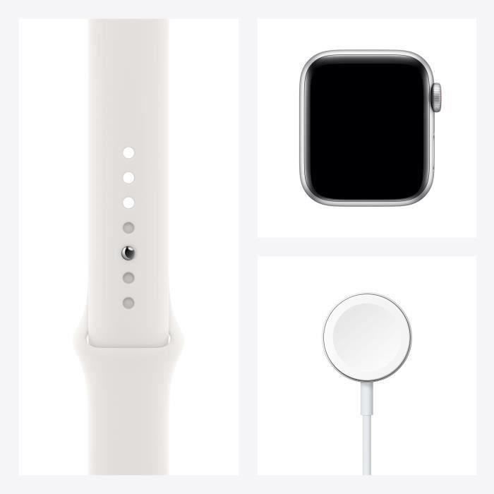 Apple Watch SE GPS + Cellular - Caja de aluminio plateado de 40 mm - Correa blanca (2020) - Reacondicionado - Excelente estado