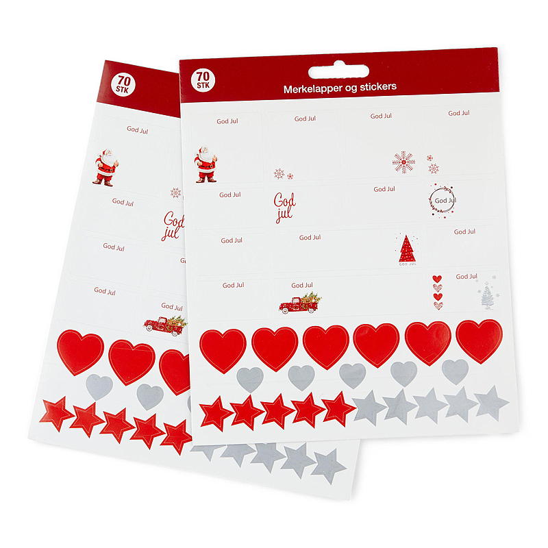 Etiketten/stickers voor thuisgebruik, 70 stuks