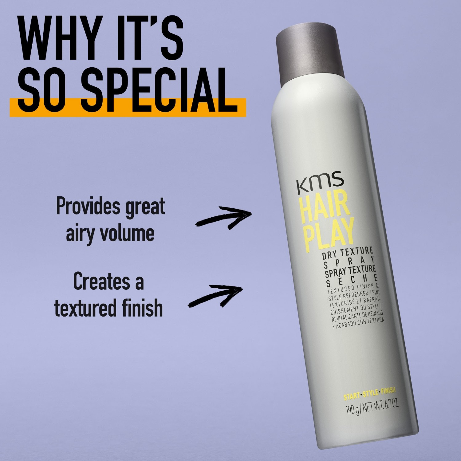 KMS Haarspray Trockentexturspray - 250 ml