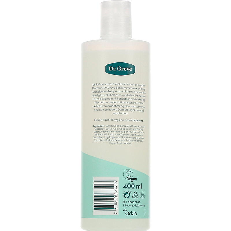 Dr. Greve Intieme Wasgel 400 ml Gevoelig, Dr. Count