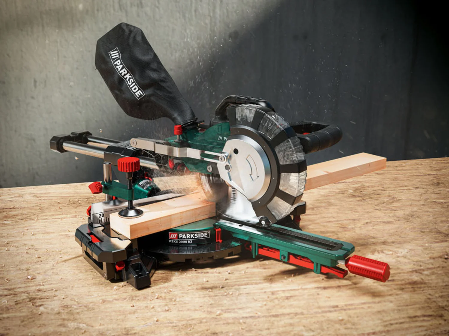 PARKSIDE® verstek- en trekzaag »PZKS 2000«, 2000 W