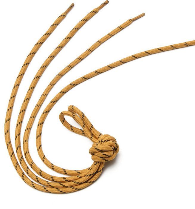 Round shoelaces - BIGILANTUH - 150 cm - Yellow - 4 mm diameter