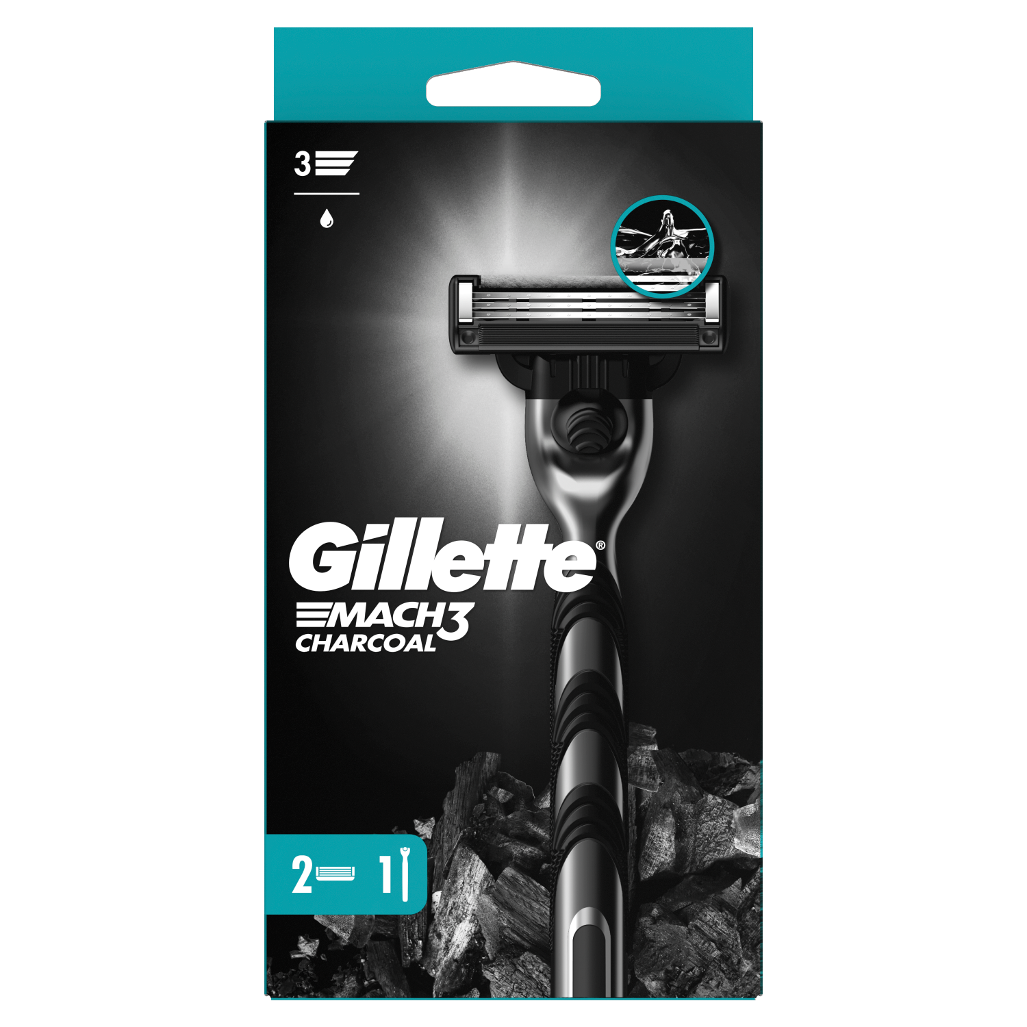 Gillette Mach 3 brijač s aktivnim ugljenom