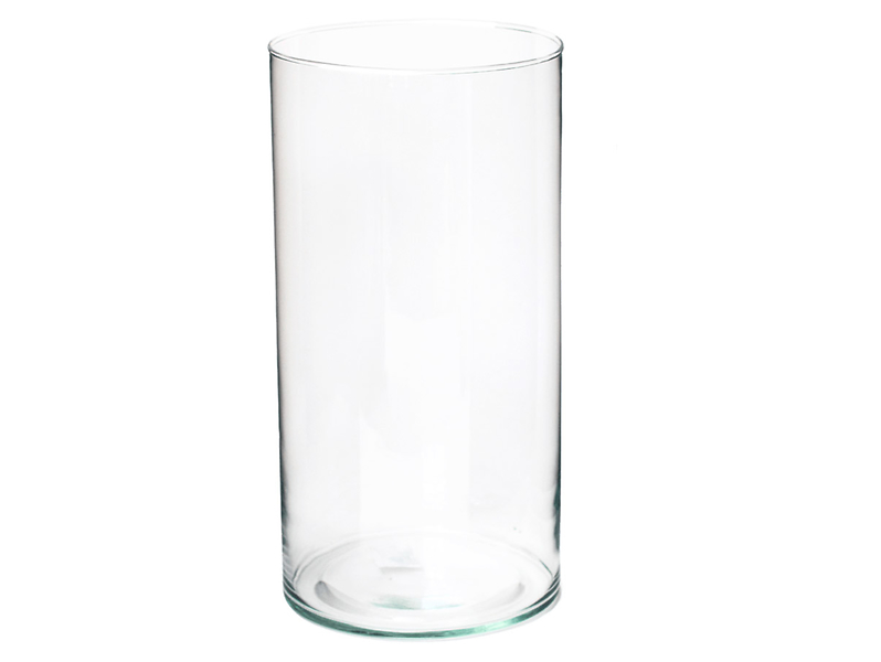 Wazon szklany Simple 30 cm transparentny
