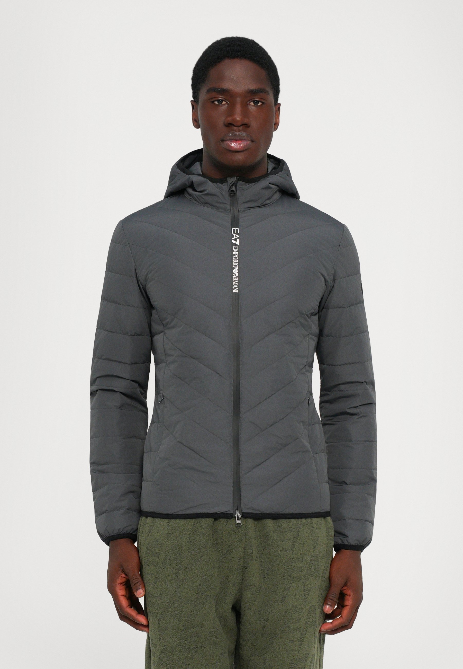 EA7 Emporio Armani TRAIN PREMIUM JACKET - Donsjack - asfalt