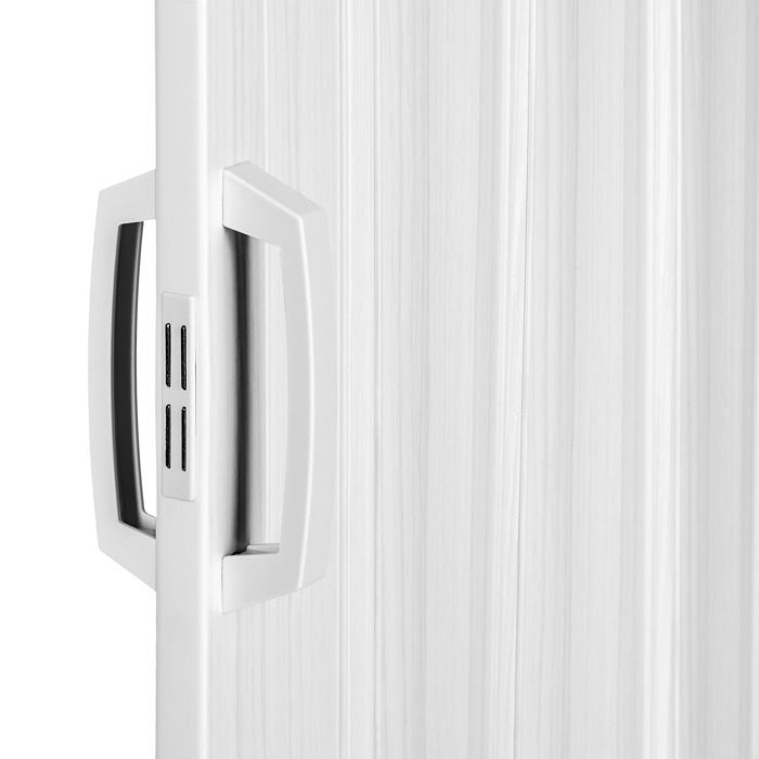 Puerta - TECTAKE - Puerta plegable de PVC de doble pared con tirador deslizante - Blanca