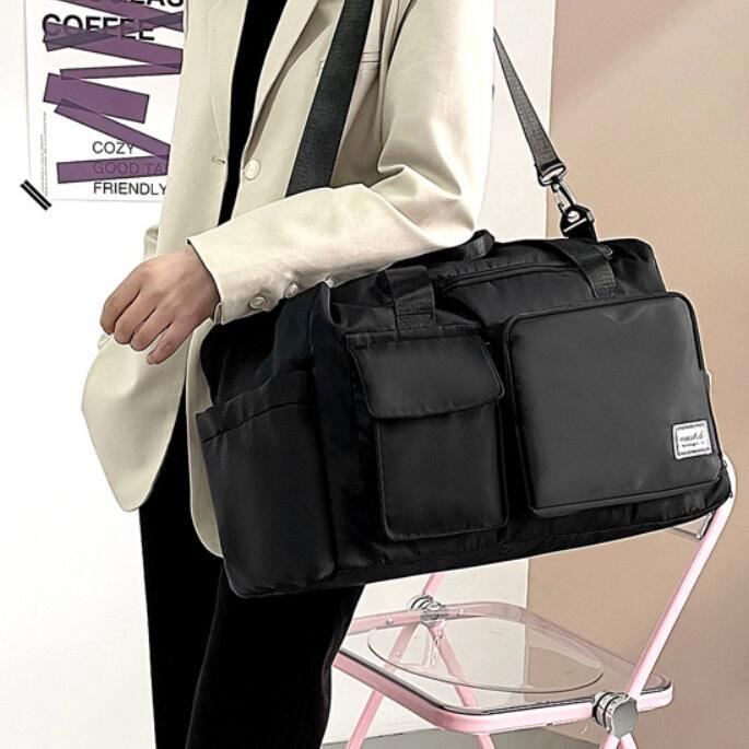 Large capacity fitness bag, foldable and waterproof travel bag, travel backpack, for yoga, swimming, sports, weekends