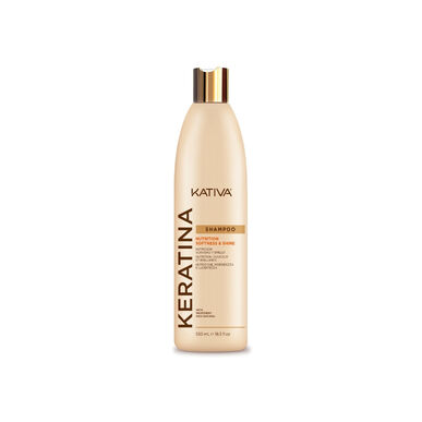 Kativa Keratin Nutrition & Shine -shampoo, ravitseva ja korjaava shampoo vaurioituneille hiuksille, 550 ml