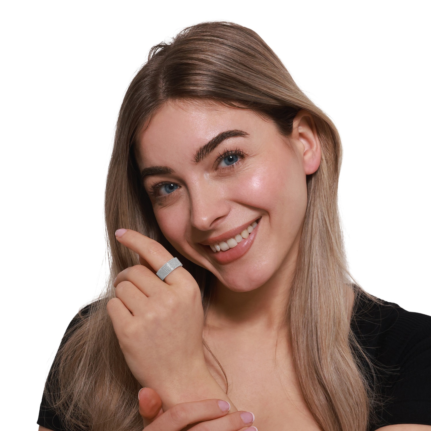 Heideman Bague Alexa couleur argentée polie