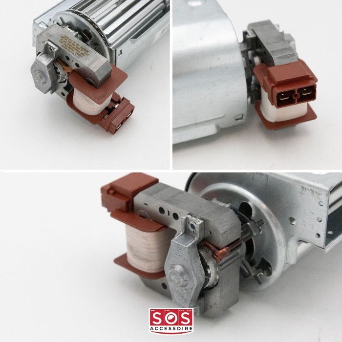 Ventilateur tangentiel 1 vitesse Four, cuisinière 74X2402 SAUTER, DE DIETRICH, BRANDT, ARISTON HOTPOINT, FAGOR, SCHOLTES, ARTHUR MAR