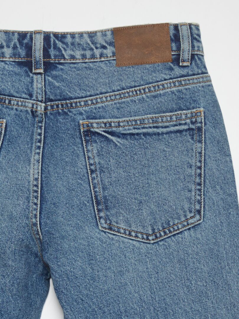 Calça jeans reta - AZUL