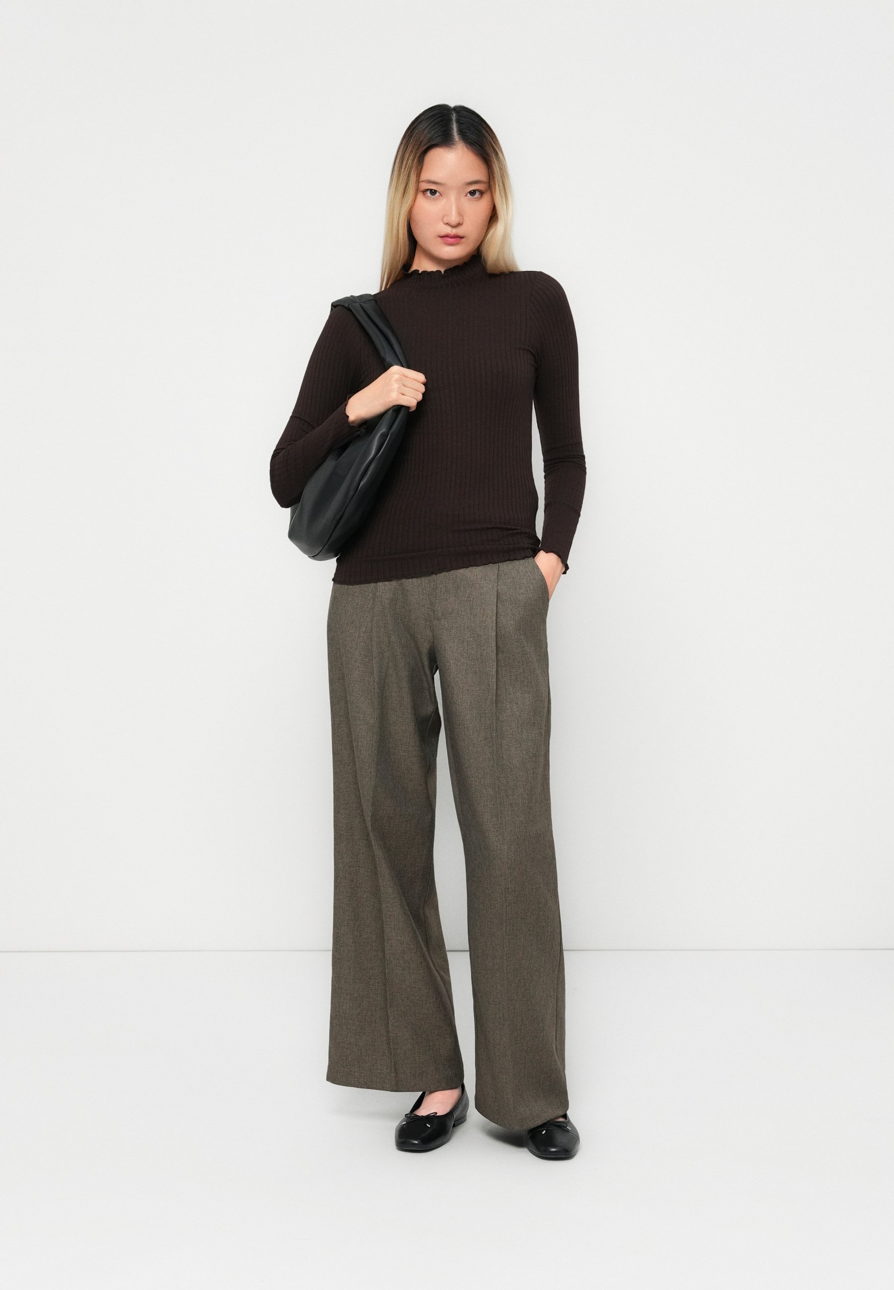 JDY L/S NOOS - Maglia a maniche lunghe - caffè nero