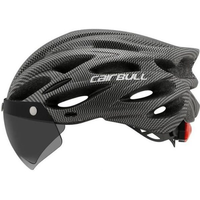 Safety Bike Helmet, Mountain Bike Helmet with Adjustable Removable Visor, Specialized Mountain and Road Bike Helmet for Adult Men - Grey