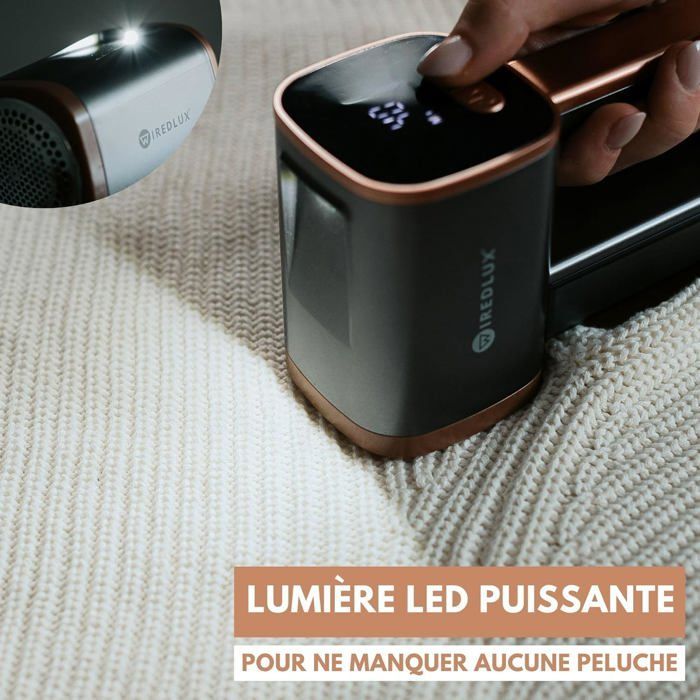 Elektrische pluizenverwijderaar - YUMI MAZAO - Oplaadbaar - LED-verlichting - 3 snelheden - USB