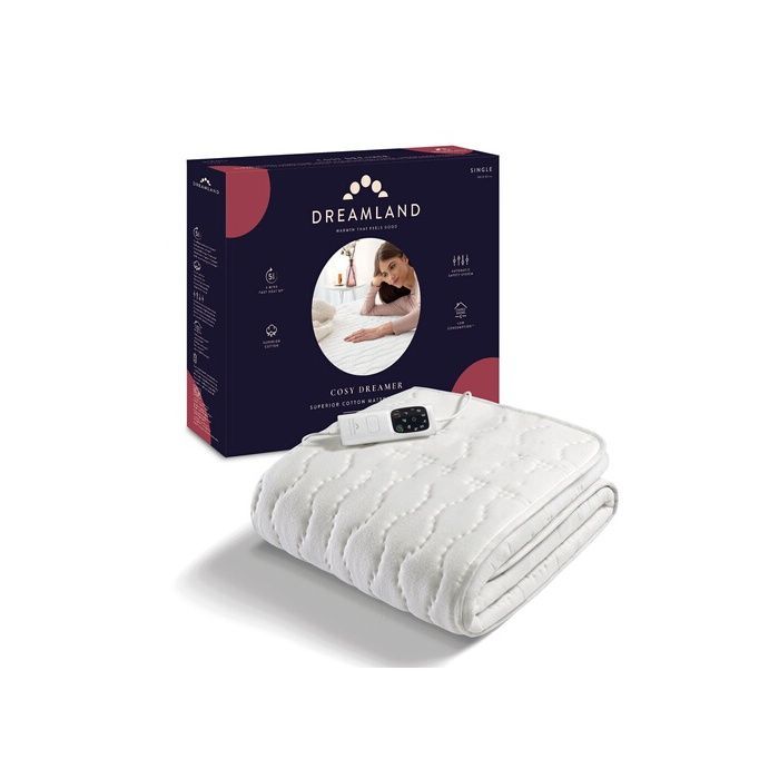 Couverture chauffante Dreamland Surmatelas chauffant Cosy Dreamer 150W Blanc