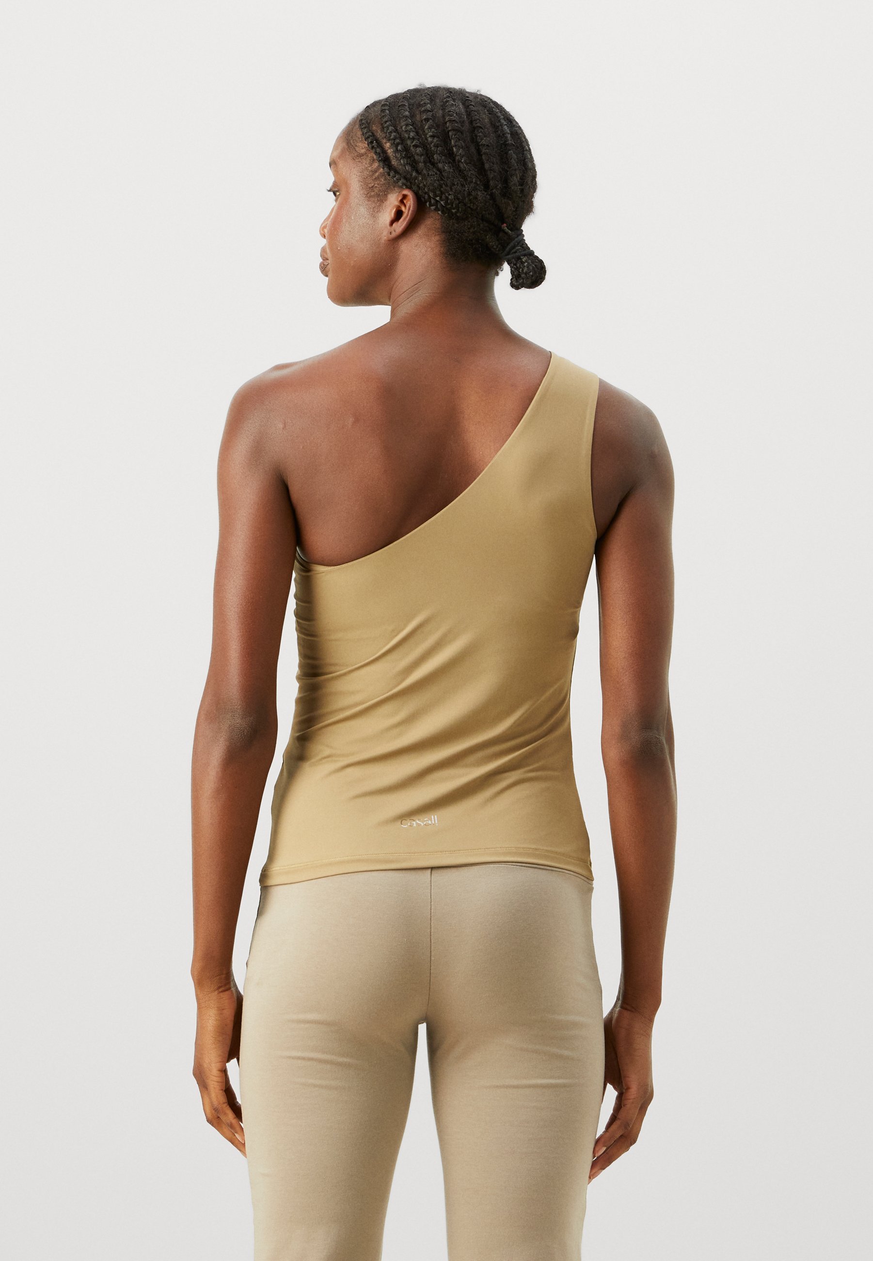 Casall ONE SHOULDER BRA TANK - Top - hellkhaki