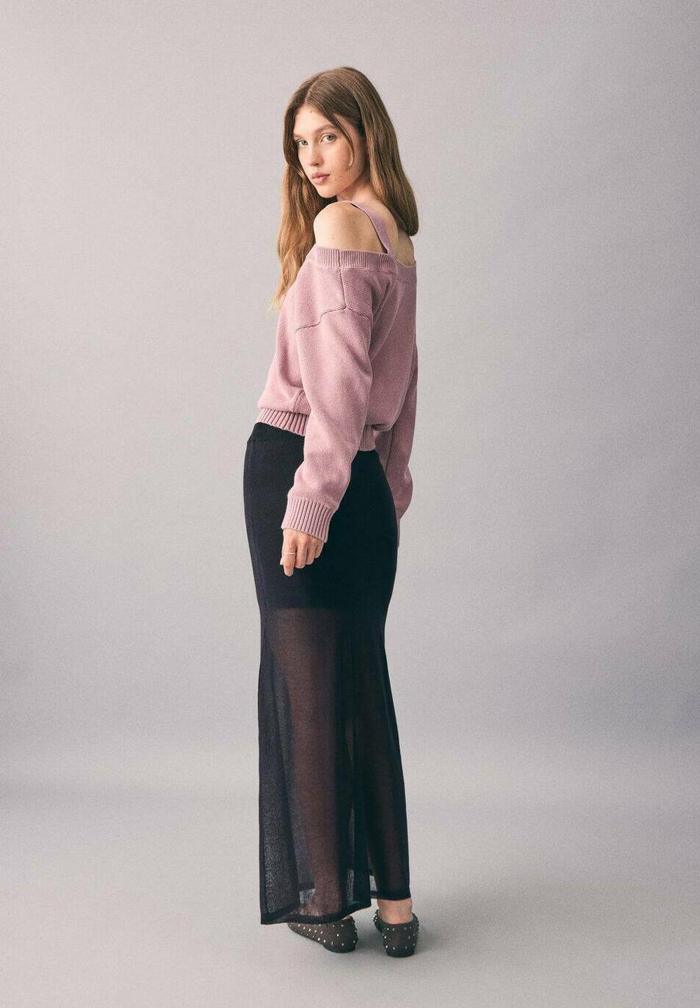 Mango Kids TEEN - Maxi rok - zwart